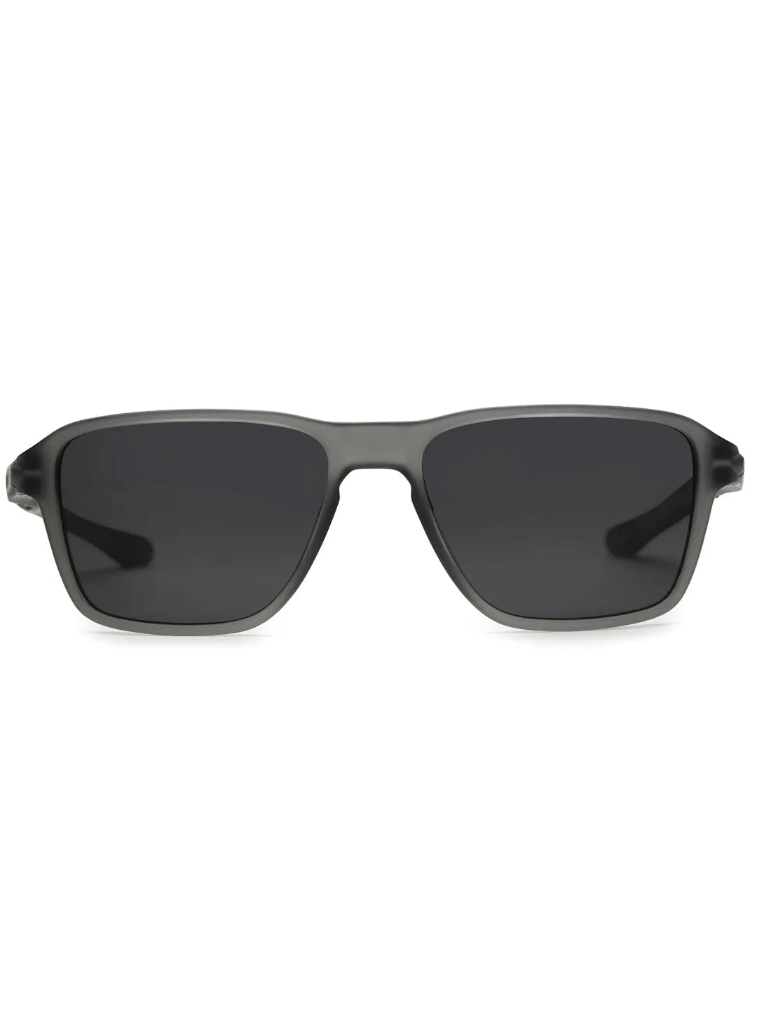 Rift | Grey/Black Large Full Rim Rectangle Sports for Men & Women [Polarized]