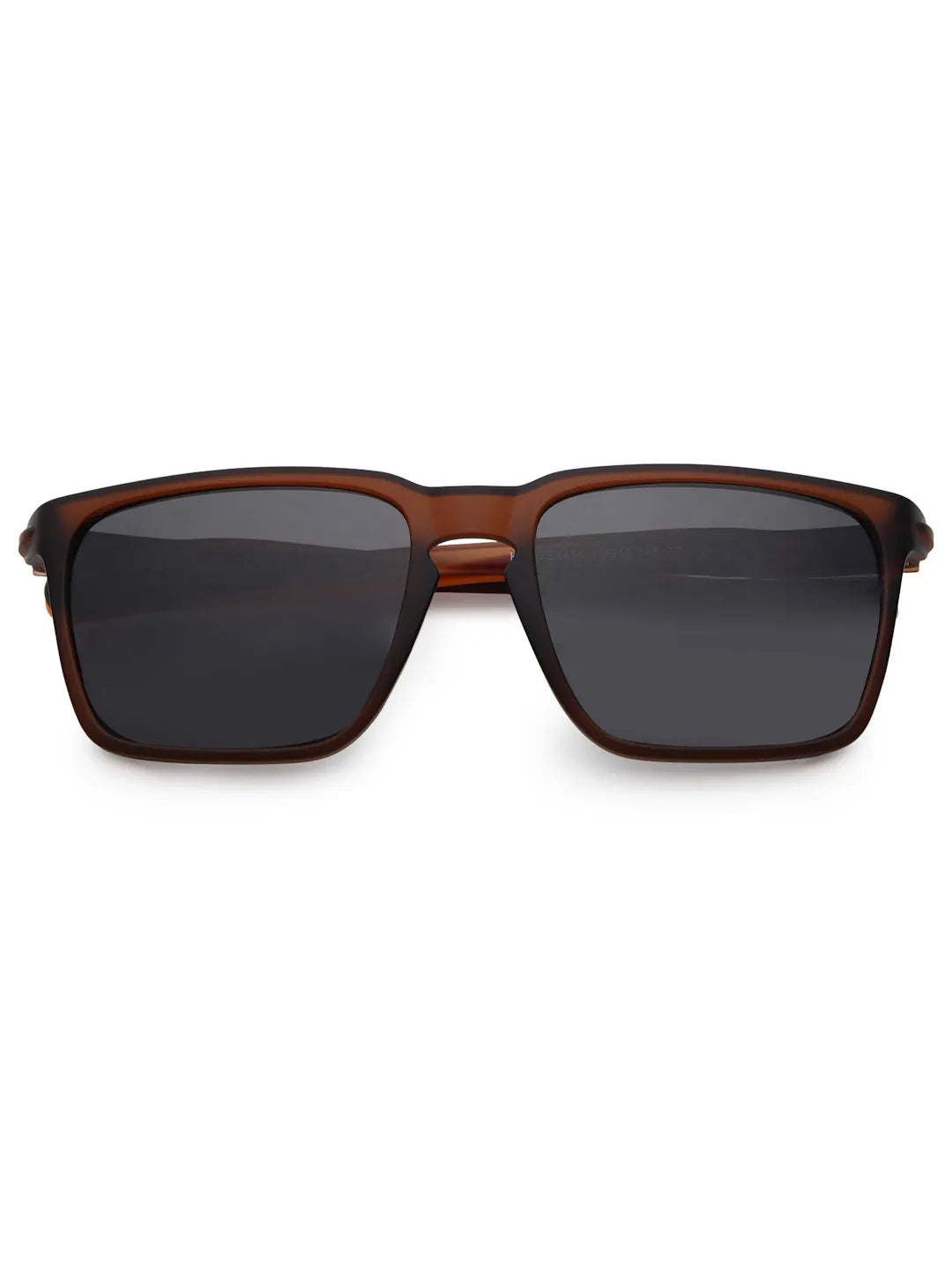 DragGo | Brown Medium Full Rim Rectangle Sports for Men & Women [Polarized]