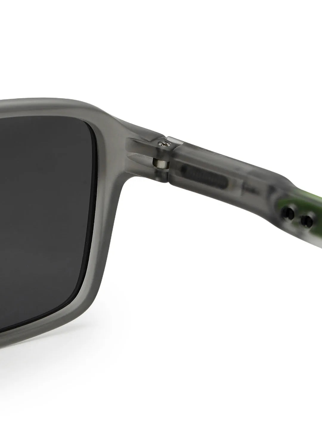 Rift | Grey Large Full Rim Rectangle Sports for Men & Women [Polarized]