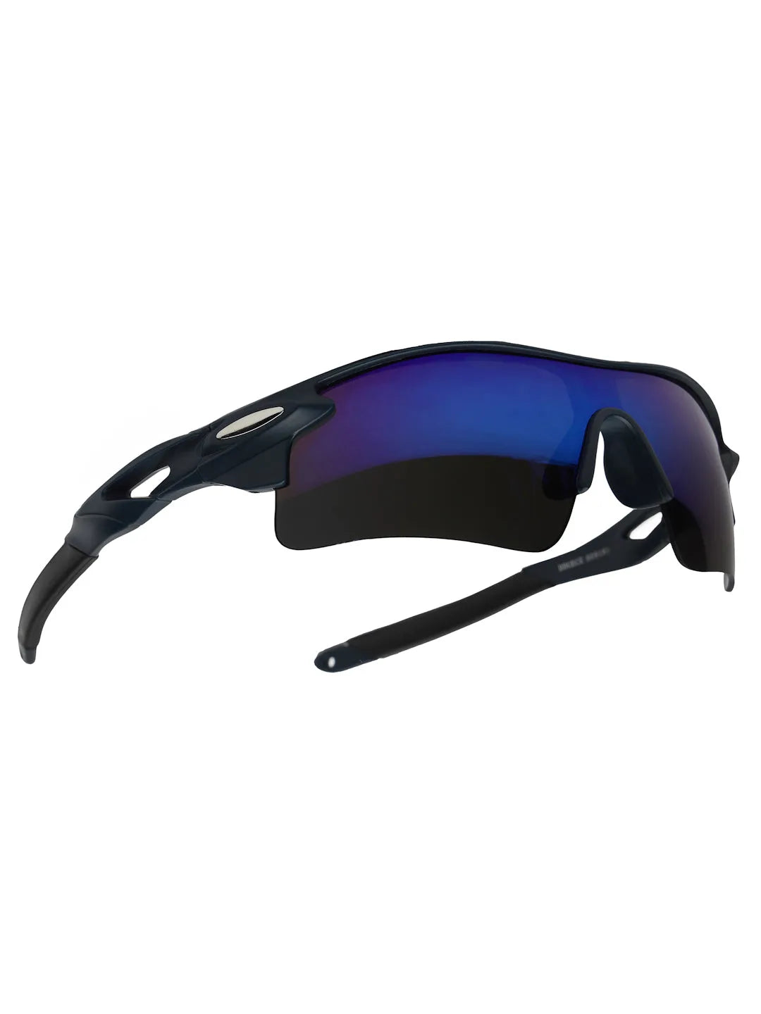 Griffey | Grey/Blue/Black Medium Half Rim Shield Sports for Men & Women [UV-protected]