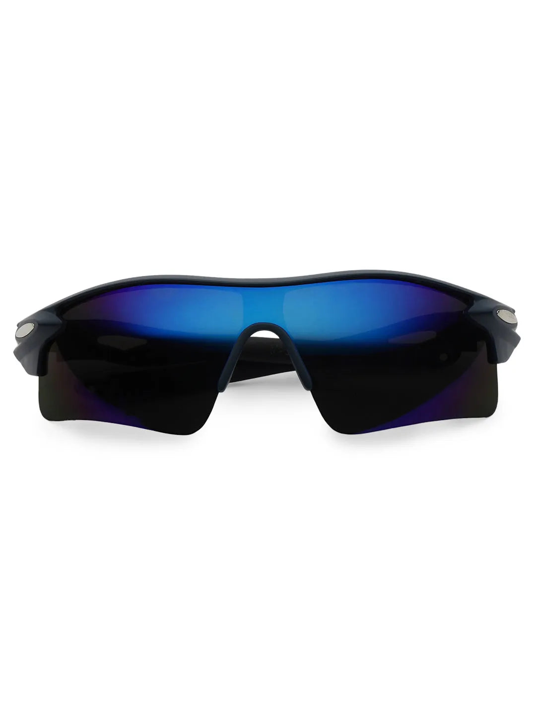 Griffey | Grey/Blue/Black Medium Half Rim Shield Sports for Men & Women [UV-protected]
