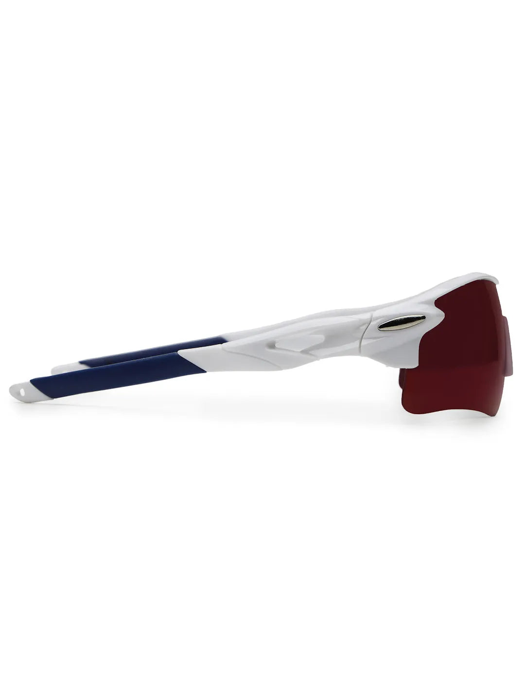 Griffey | White/Blue/Blue Medium Half Rim Shield Sports for Men & Women [UV-protected]