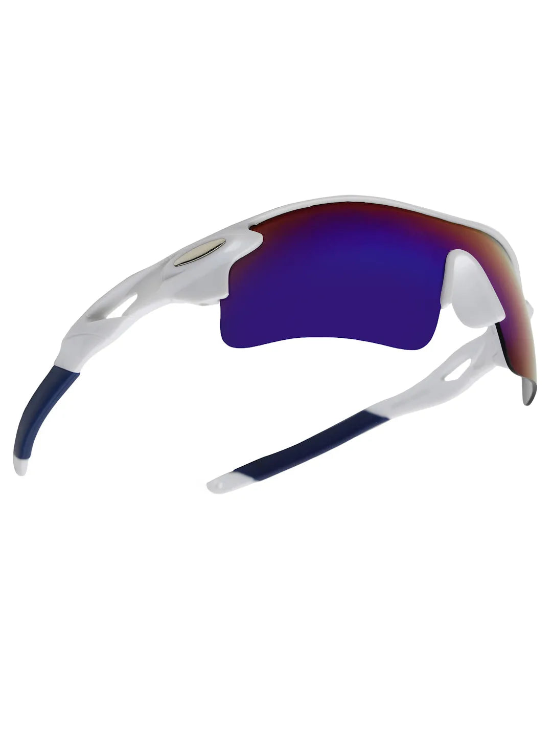Griffey | White/Blue/Blue Medium Half Rim Shield Sports for Men & Women [UV-protected]