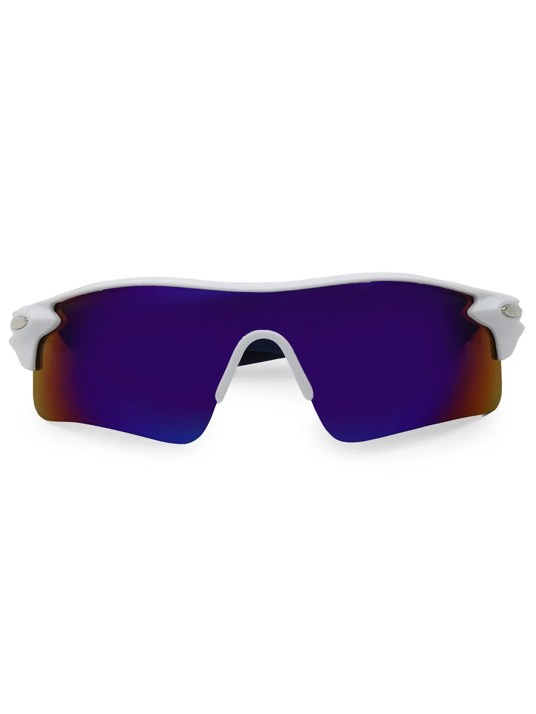 Griffey | White/Blue/Blue Medium Half Rim Shield Sports for Men & Women [UV-protected]