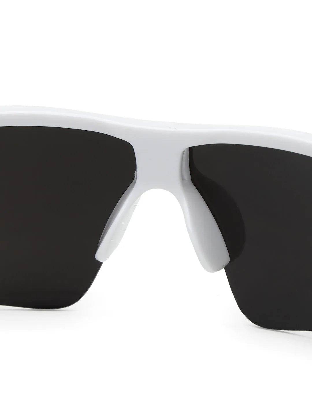Griffey | White/Blue/Black Medium Half Rim Shield Sports for Men & Women [UV-protected]