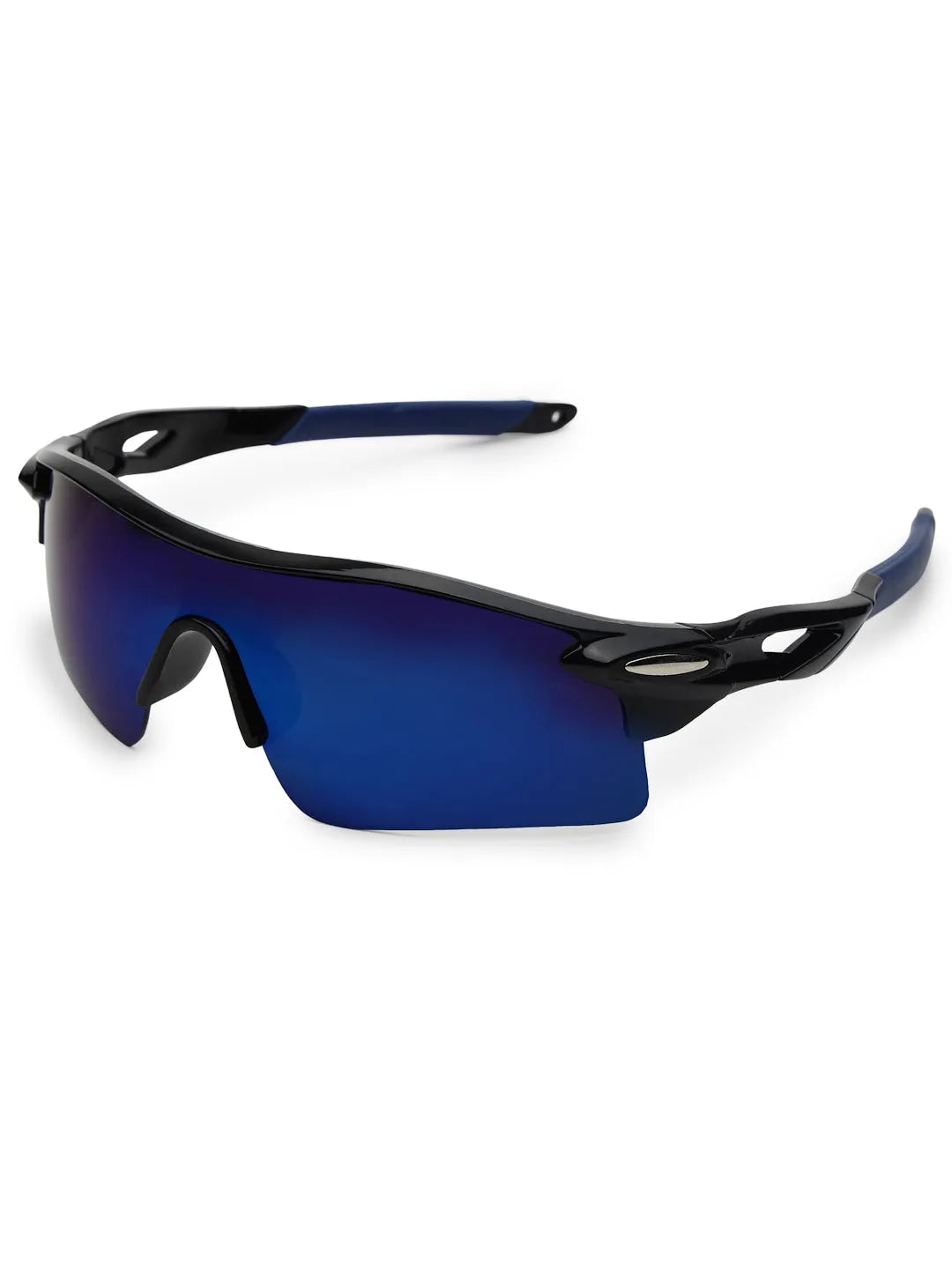Griffey | Black/Blue/Blue Medium Half Rim Shield Sports for Men & Women [UV-protected]