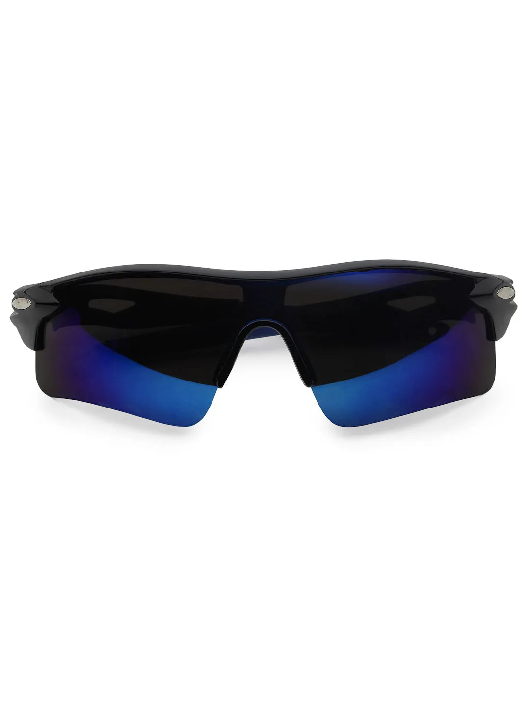 Griffey | Black/Blue/Blue Medium Half Rim Shield Sports for Men & Women [UV-protected]