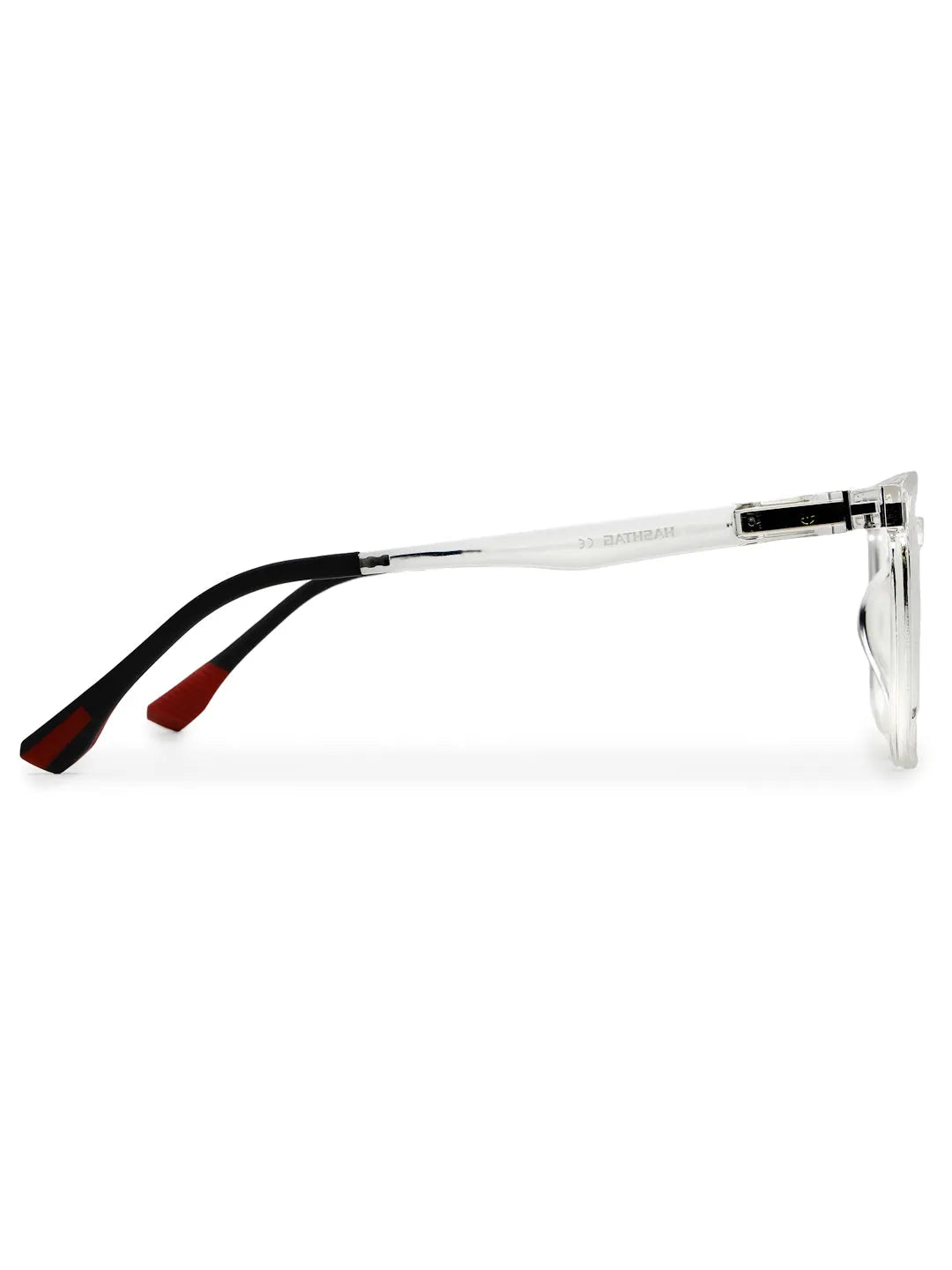 Blaze | Transparent Medium Full Rim Wayfarer Clip-on for Men & Women [Clip-on]
