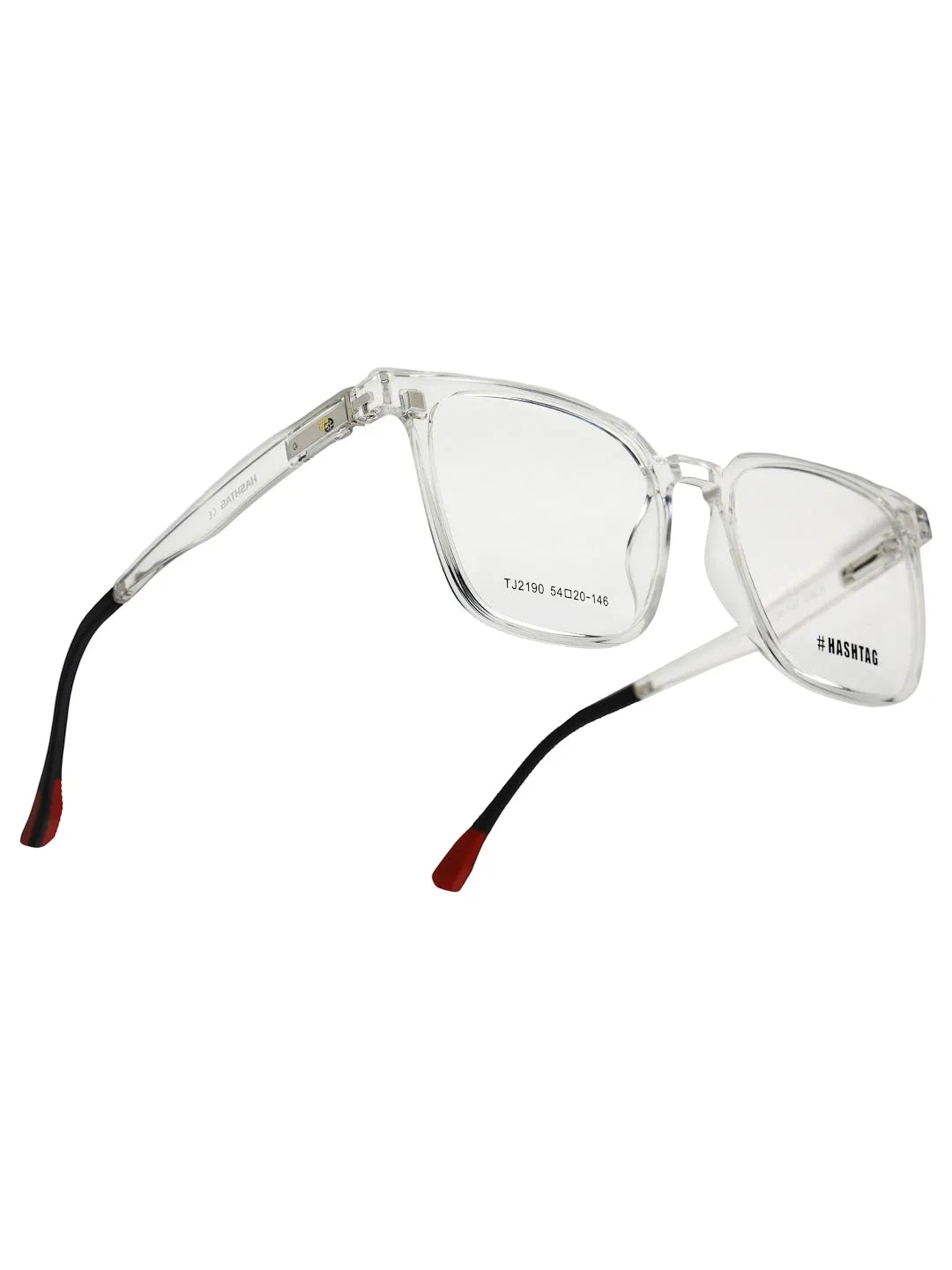 Blaze | Transparent Medium Full Rim Wayfarer Clip-on for Men & Women [Clip-on]