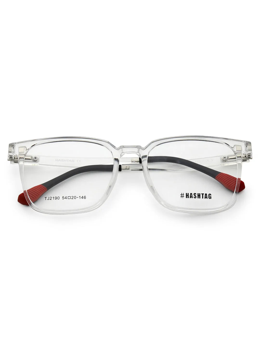 Blaze | Transparent Medium Full Rim Wayfarer Clip-on for Men & Women [Clip-on]
