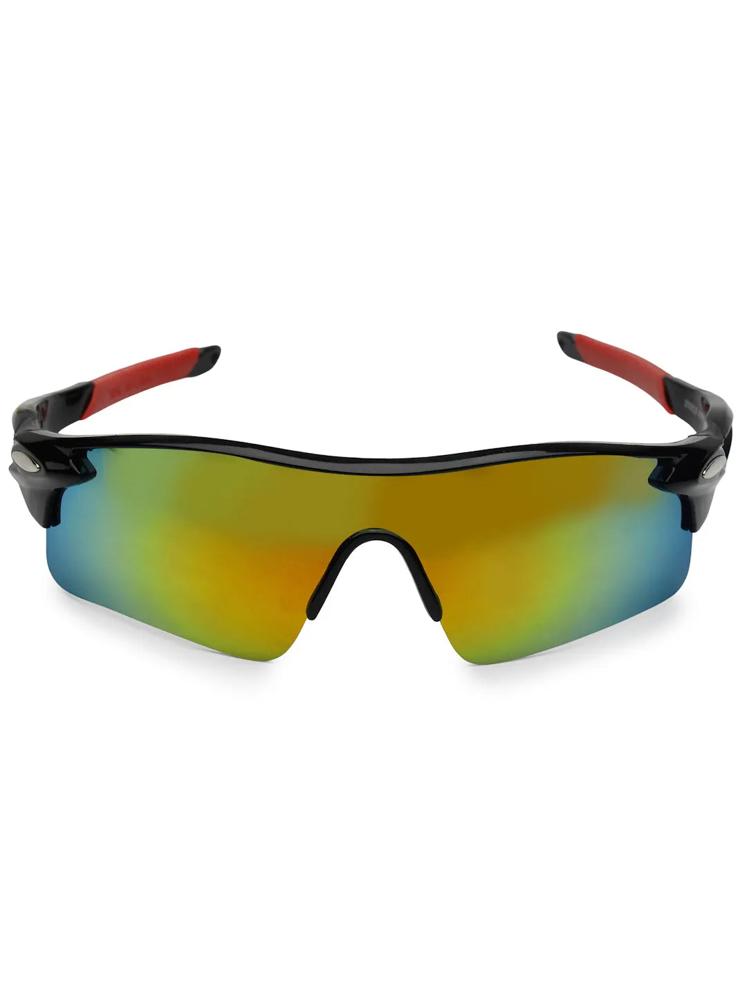 Griffey | Black/Green/Red Medium Half Rim Shield Sports for Men & Women [UV-protected]
