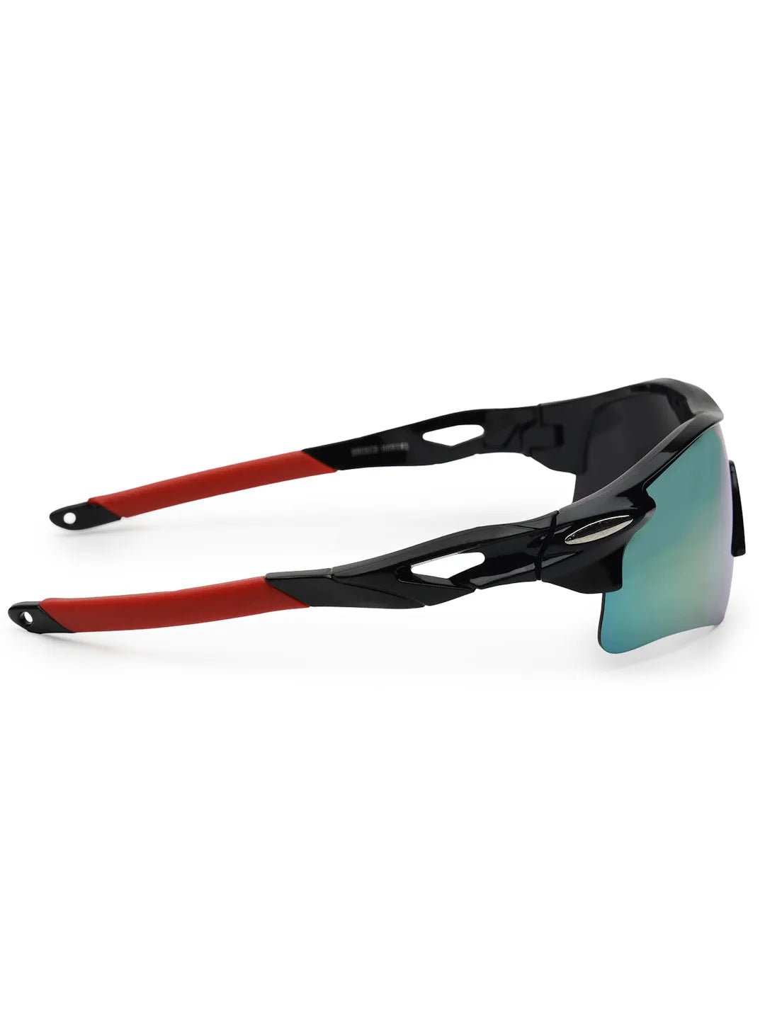 Griffey | Black/Green/Red Medium Half Rim Shield Sports for Men & Women [UV-protected]