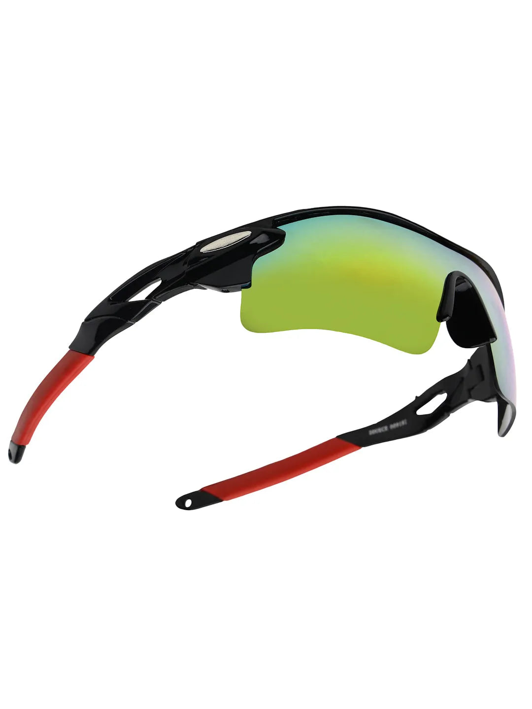Griffey | Black/Green/Red Medium Half Rim Shield Sports for Men & Women [UV-protected]