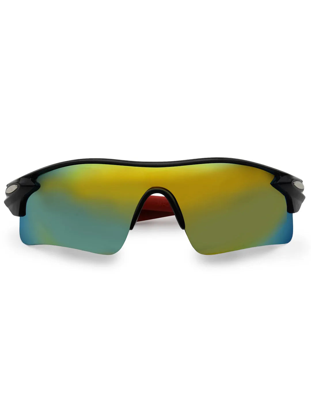 Griffey | Black/Green/Red Medium Half Rim Shield Sports for Men & Women [UV-protected]
