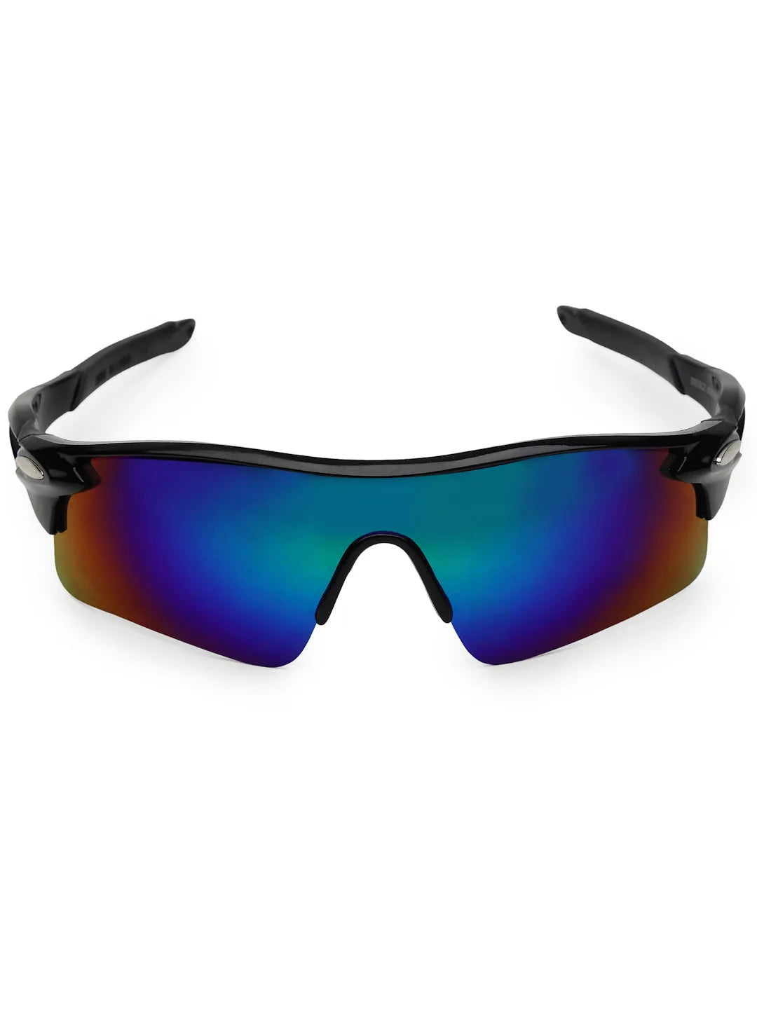 Griffey | Black/Blue/Black Medium Half Rim Shield Sports for Men & Women [UV-protected]