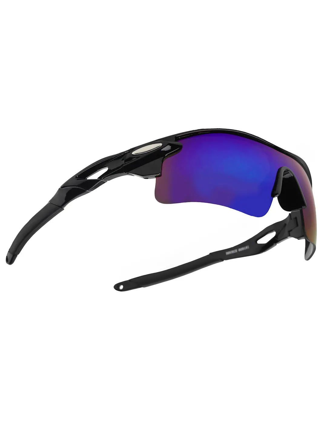Griffey | Black/Blue/Black Medium Half Rim Shield Sports for Men & Women [UV-protected]