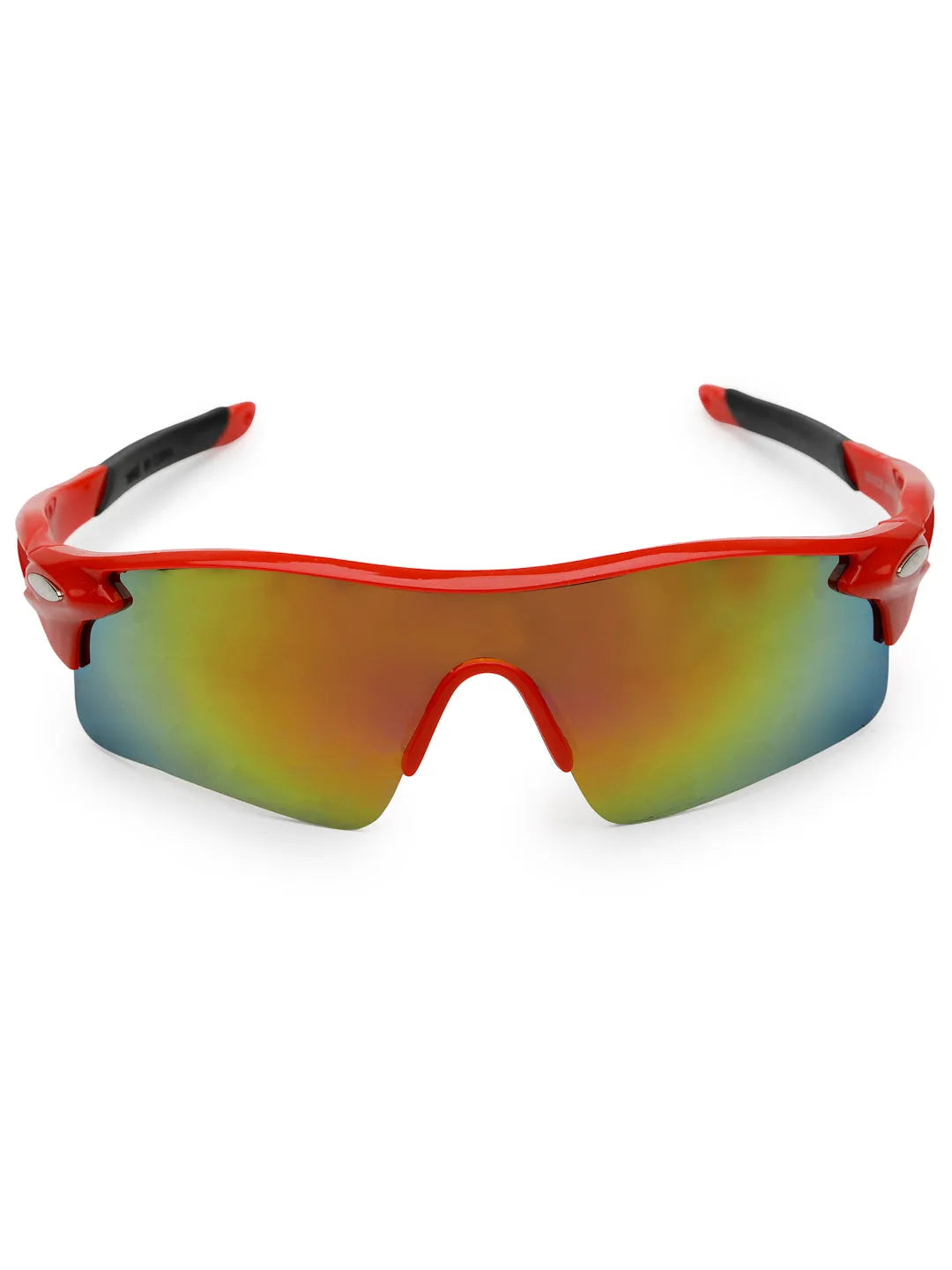 Griffey | Red/Green/Black Medium Half Rim Shield Sports for Men & Women [UV-protected]