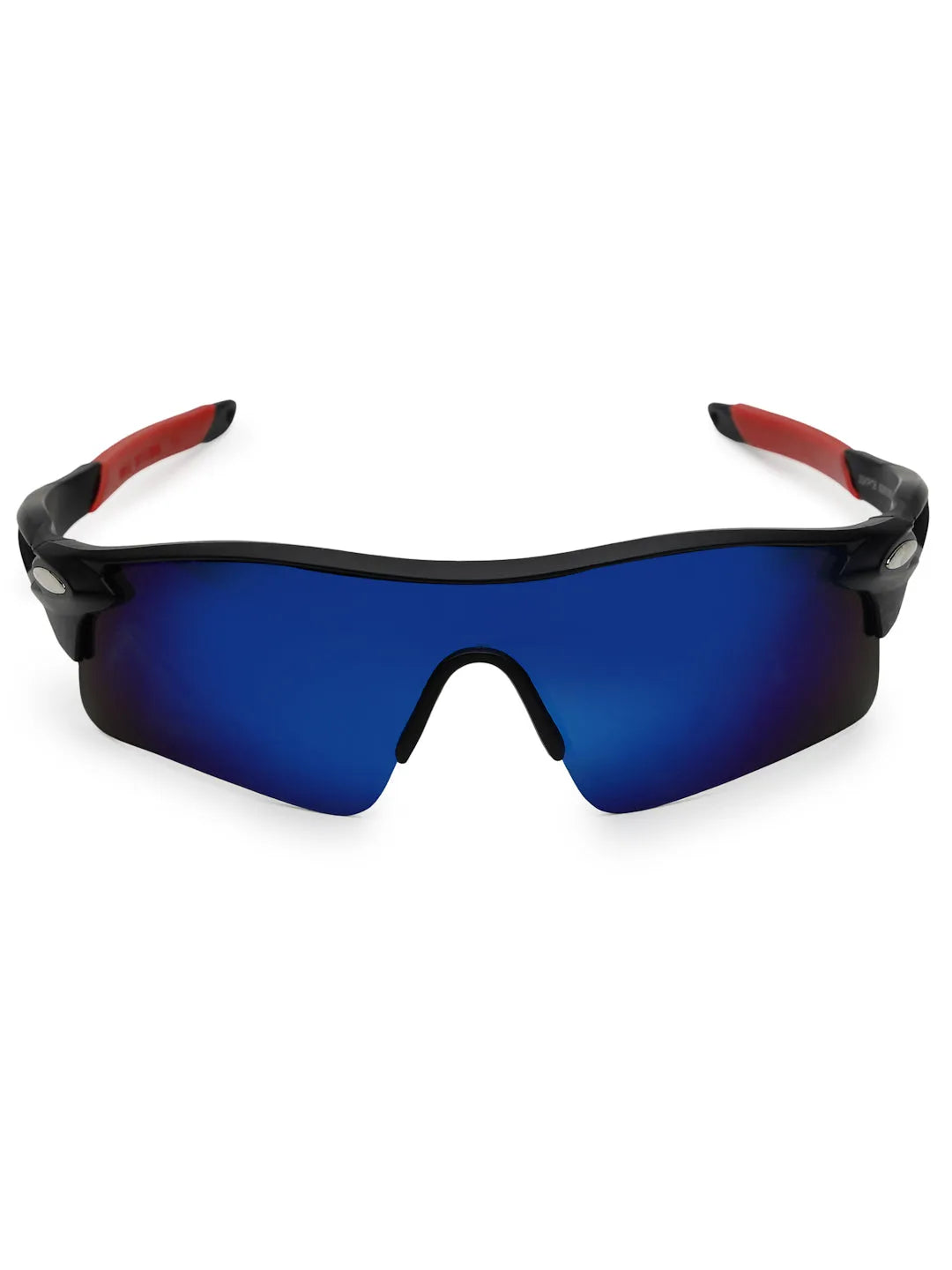 Griffey | Black/Blue/Red Medium Half Rim Shield Sports for Men & Women [UV-protected]