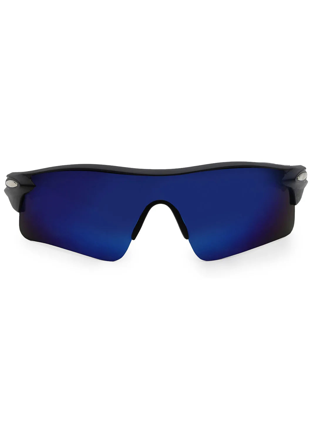 Griffey | Black/Blue/Red Medium Half Rim Shield Sports for Men & Women [UV-protected]