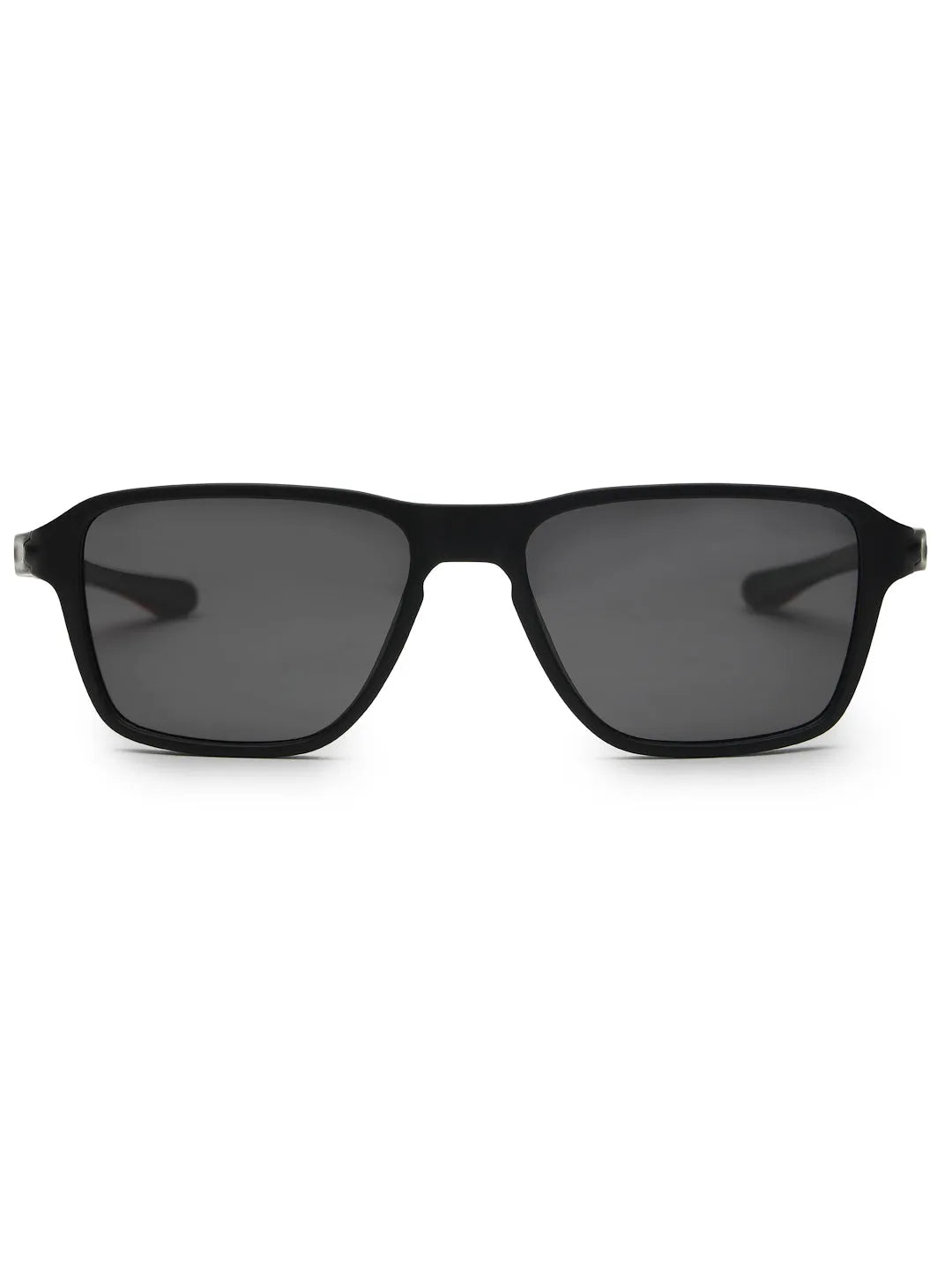 Rift | Black Large Full Rim Rectangle Sports for Men & Women [Polarized]