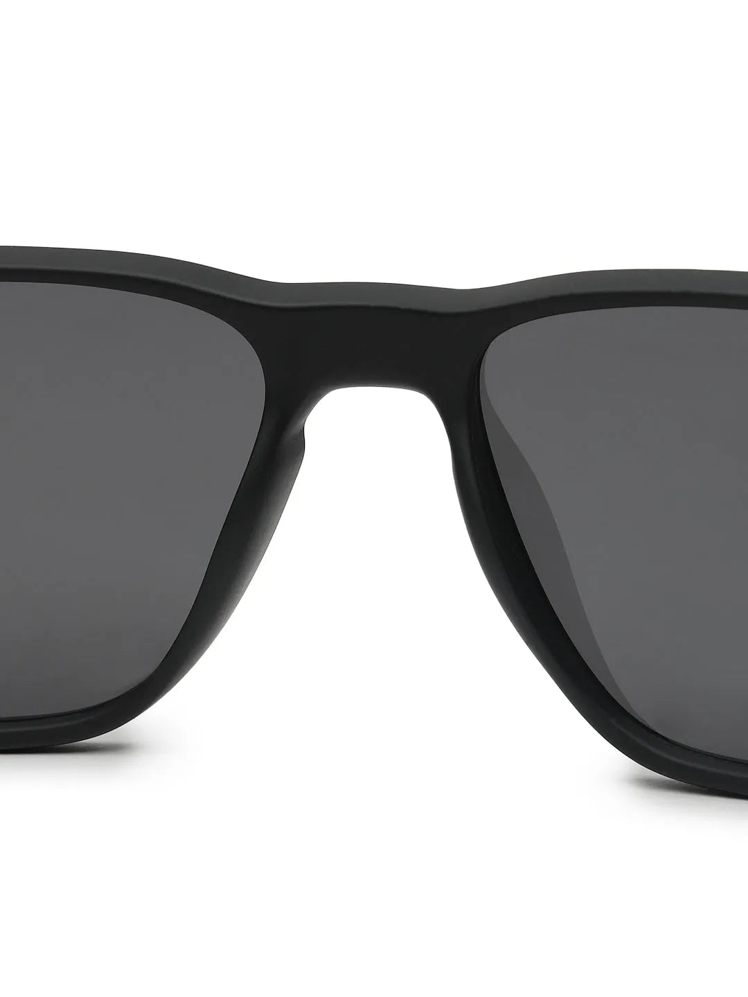 Rift | Black Large Full Rim Rectangle Sports for Men & Women [Polarized]