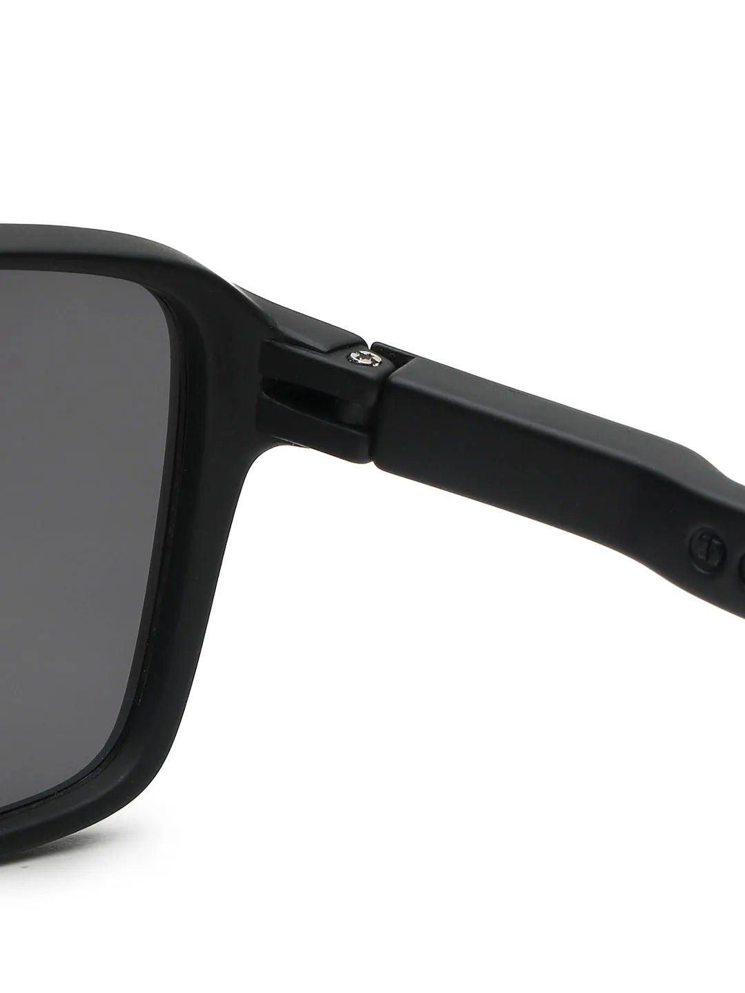 Rift | Black Large Full Rim Rectangle Sports for Men & Women [Polarized]