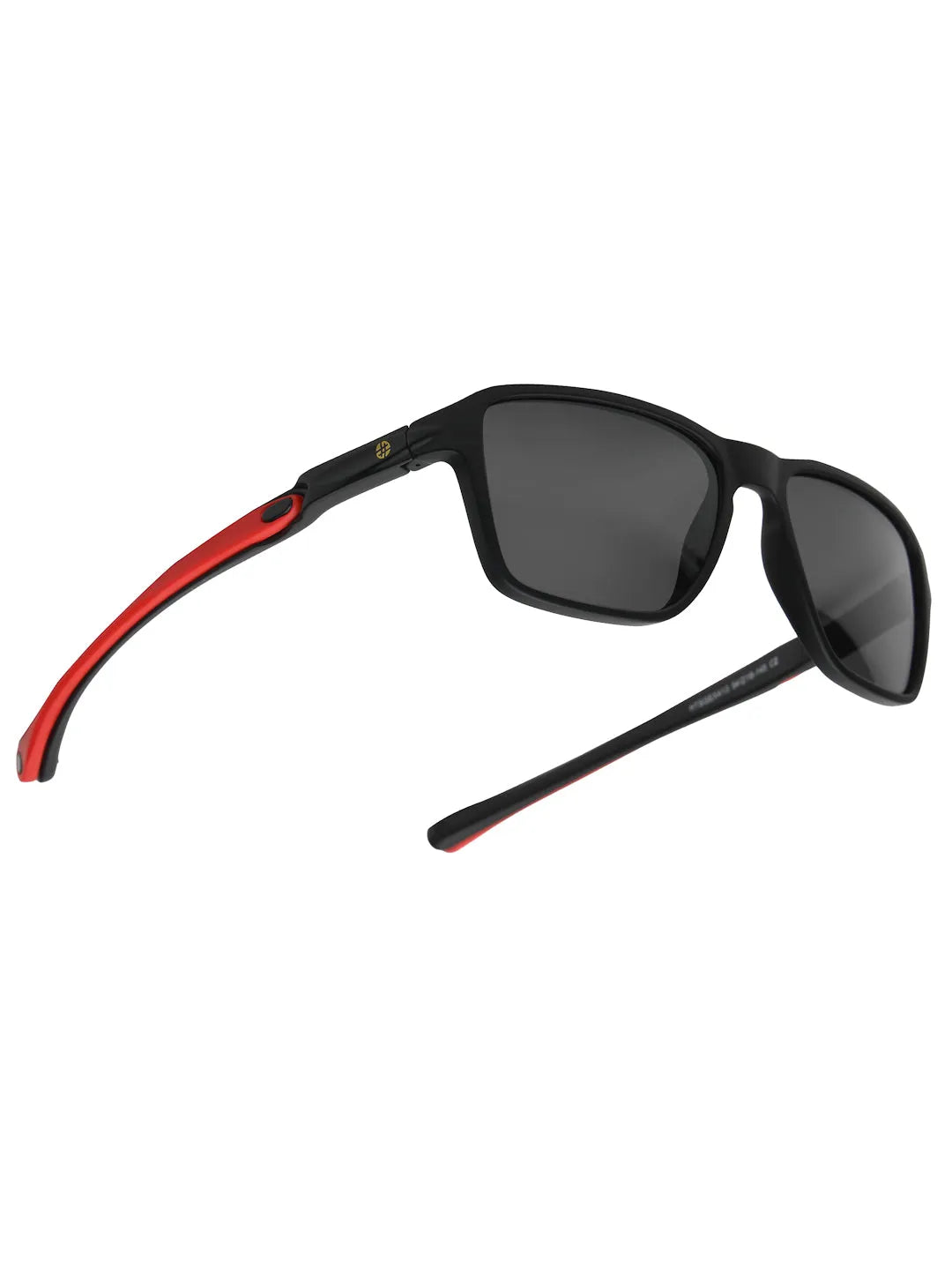 Rift | Black Large Full Rim Rectangle Sports for Men & Women [Polarized]