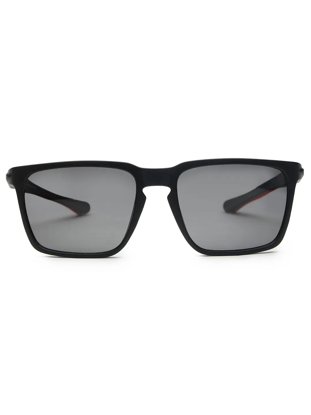 DragGo | Black Medium Full Rim Rectangle Sports for Men & Women [Polarized]