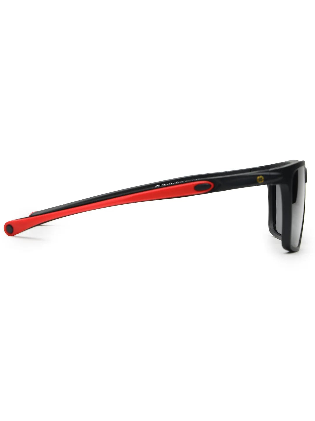 DragGo | Black Medium Full Rim Rectangle Sports for Men & Women [Polarized]