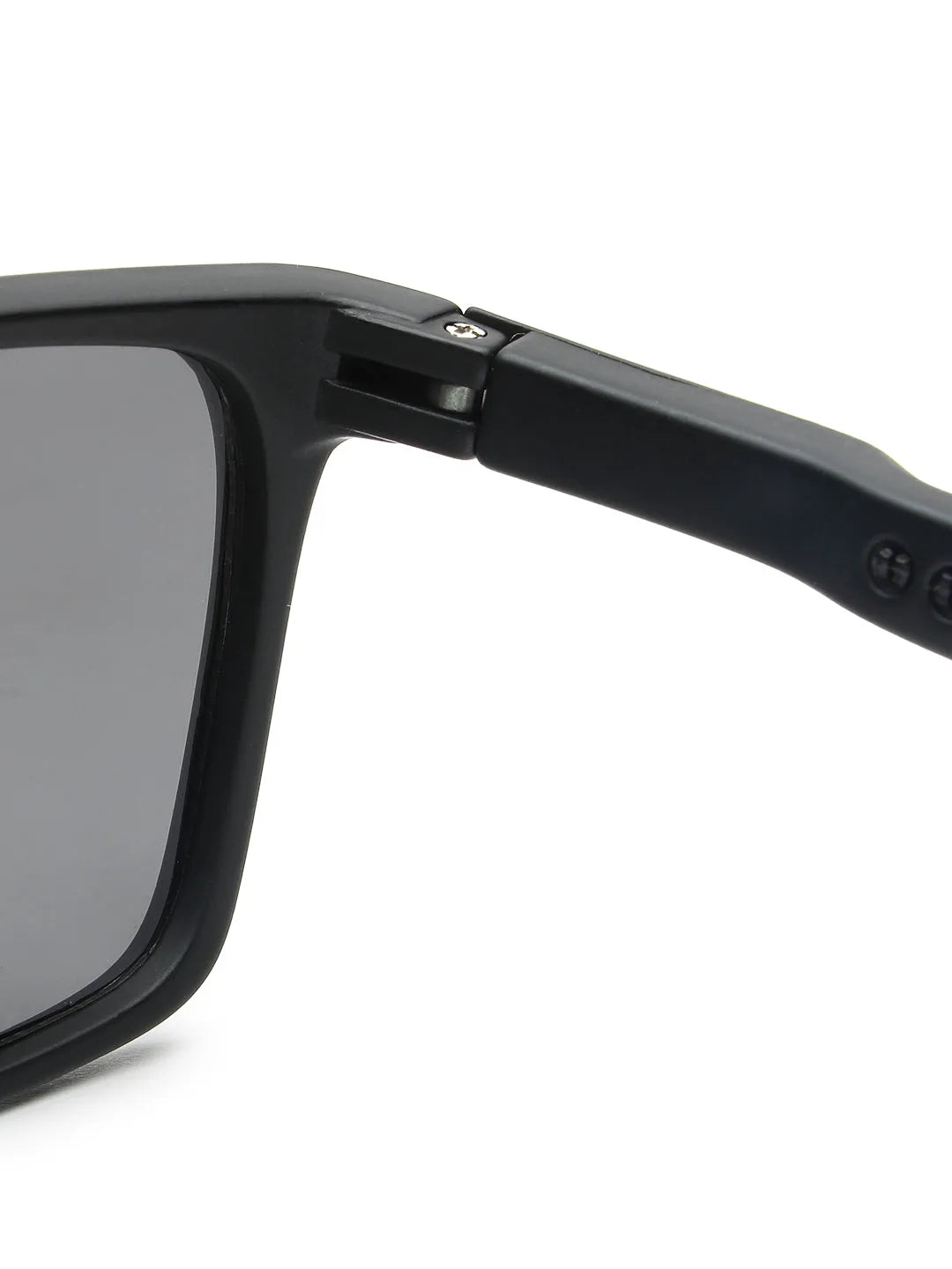 DragGo | Black Medium Full Rim Rectangle Sports for Men & Women [Polarized]