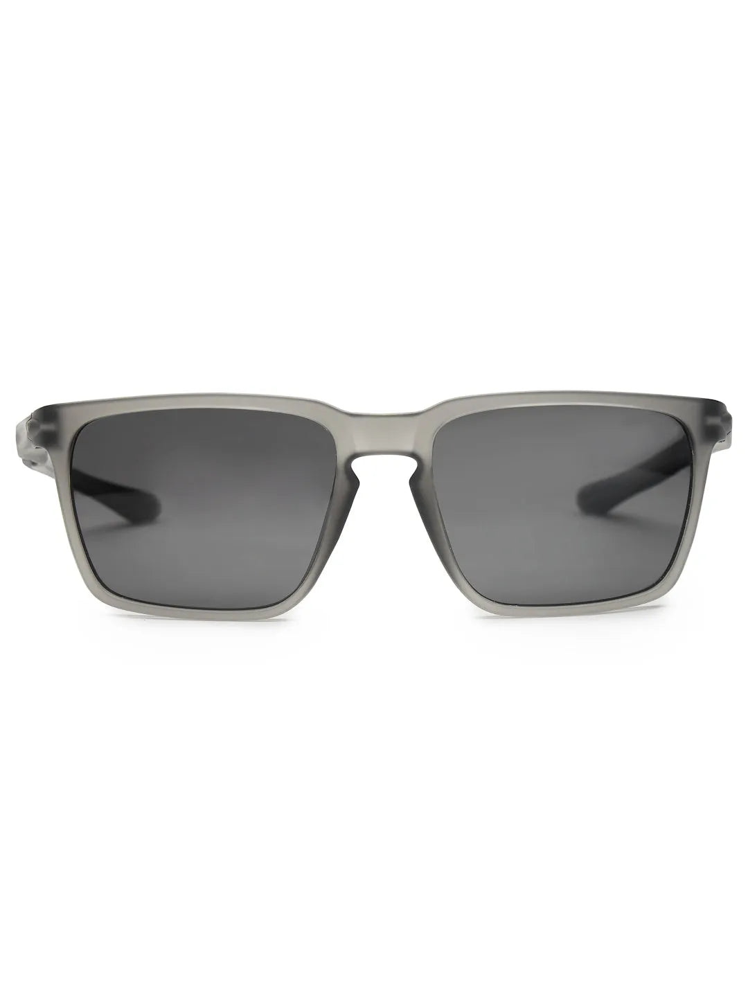 DragGo | Grey Medium Full Rim Rectangle Sports for Men & Women Temple Tip Color Black [Polarized]