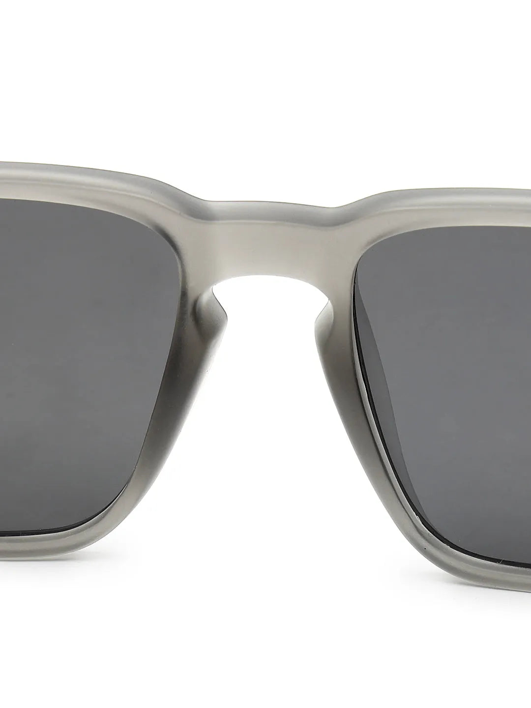 DragGo | Grey Medium Full Rim Rectangle Sports for Men & Women Temple Tip Color Black [Polarized]