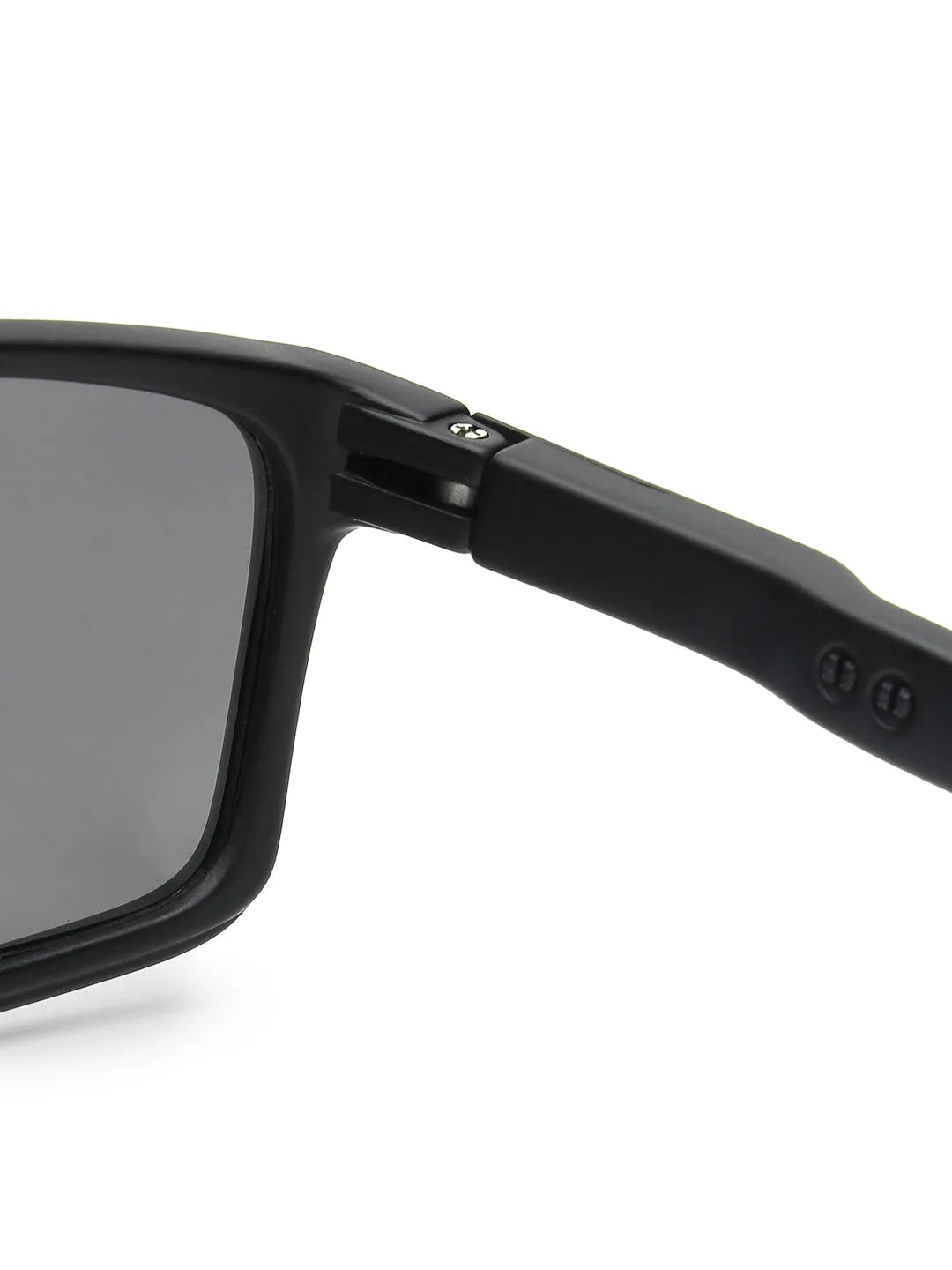 H2R | Black Medium Full Rim Rectangle Sports for Men & Women [Polarized]