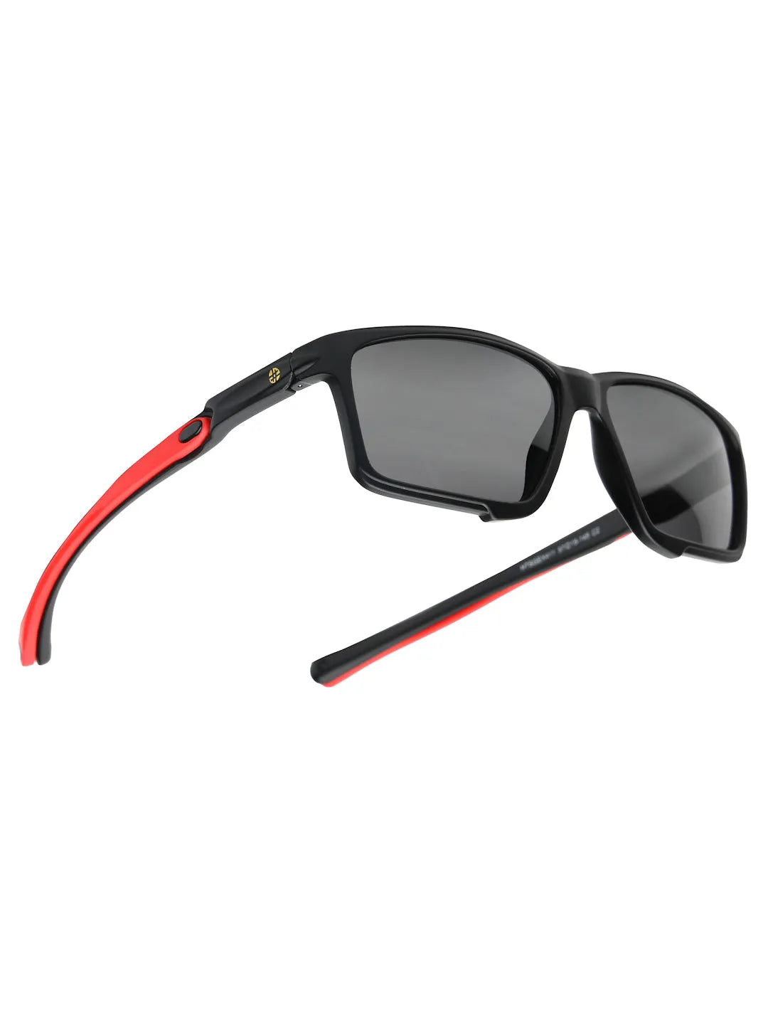H2R | Black Medium Full Rim Rectangle Sports for Men & Women [Polarized]