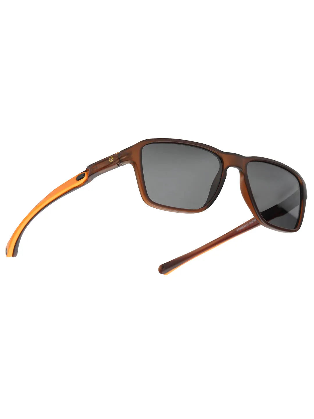 Rift | Brown Large Full Rim Rectangle Sports for Men & Women [Polarized]
