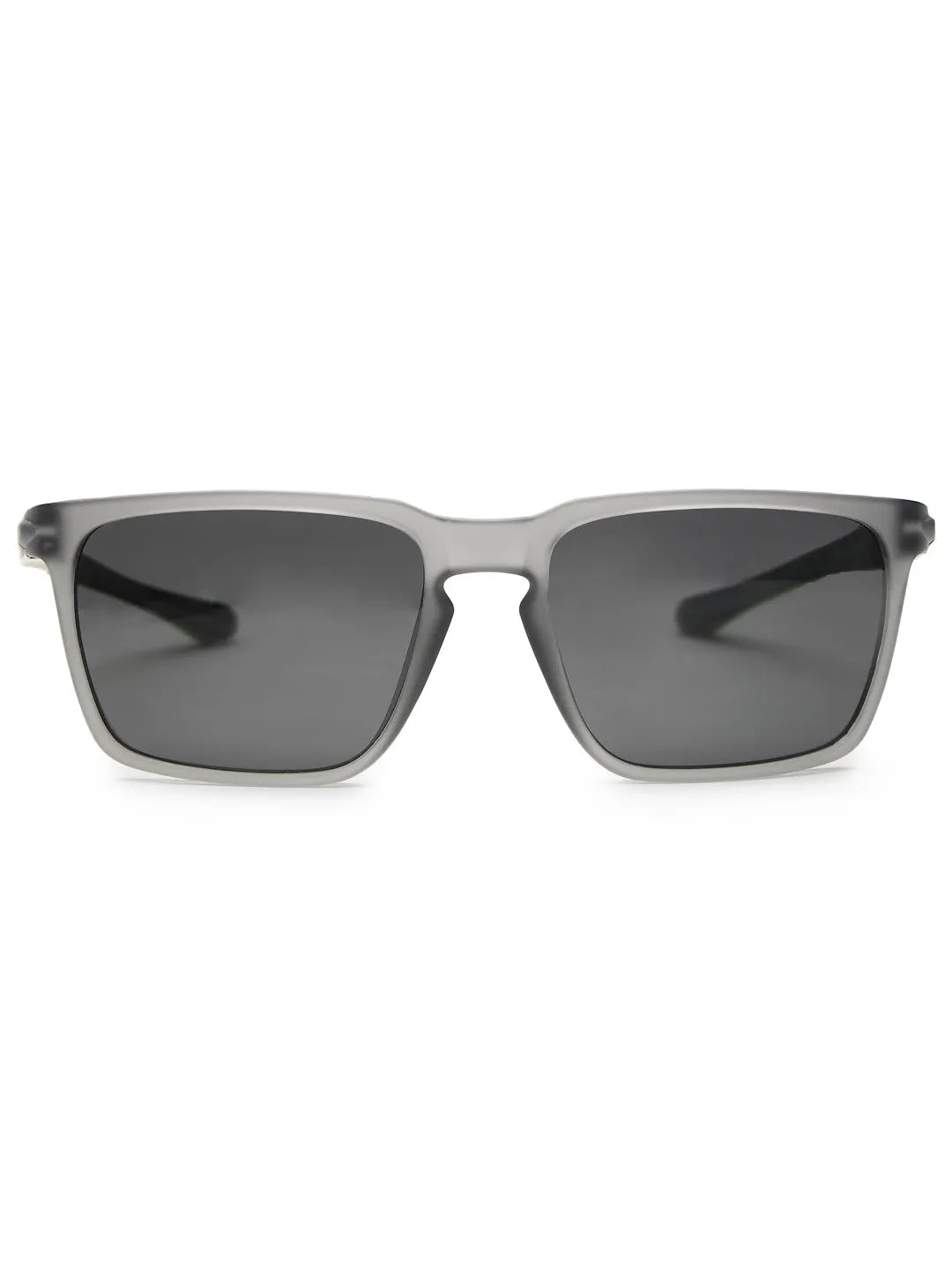 DragGo | Grey Medium Full Rim Rectangle Sports for Men & Women Temple Tip Color Green [Polarized]