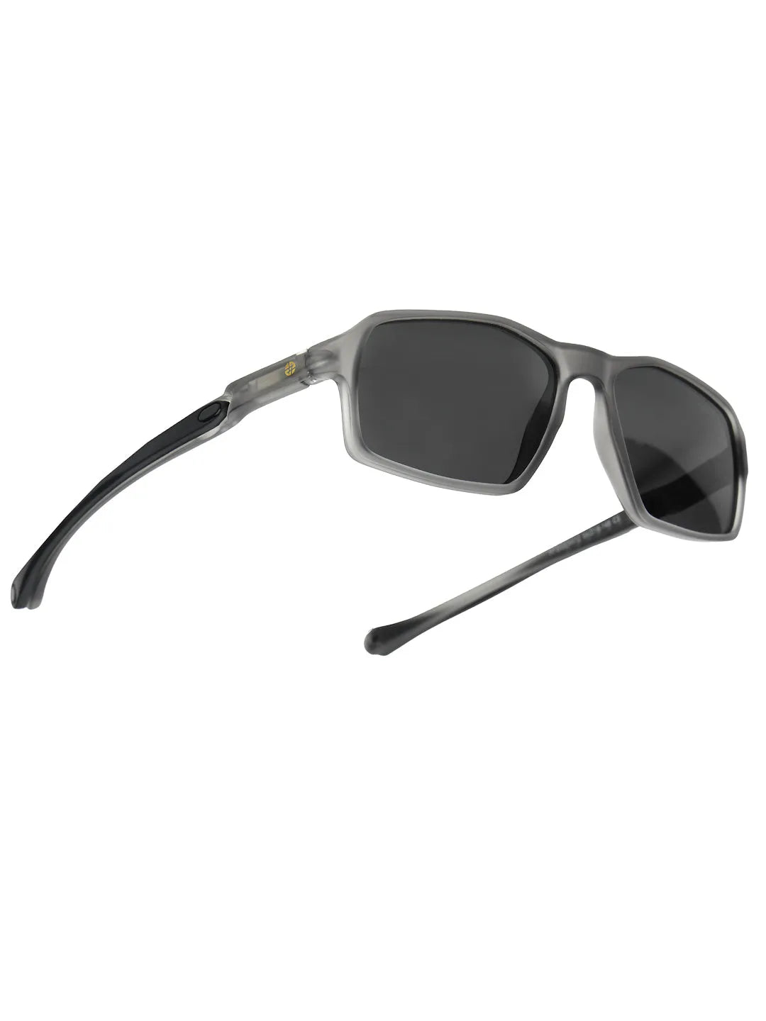 Sparks | Grey Large Full Rim Rectangle Sports for Men & Women Temple Tip Color Black [Polarized]