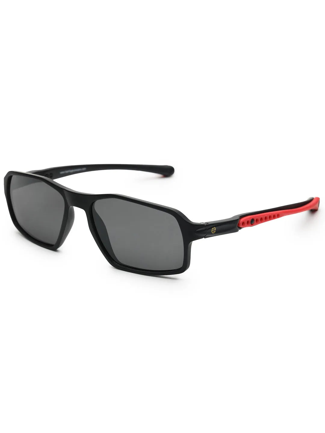 Sparks | Black Large Full Rim Rectangle Sports for Men & Women [Polarized]