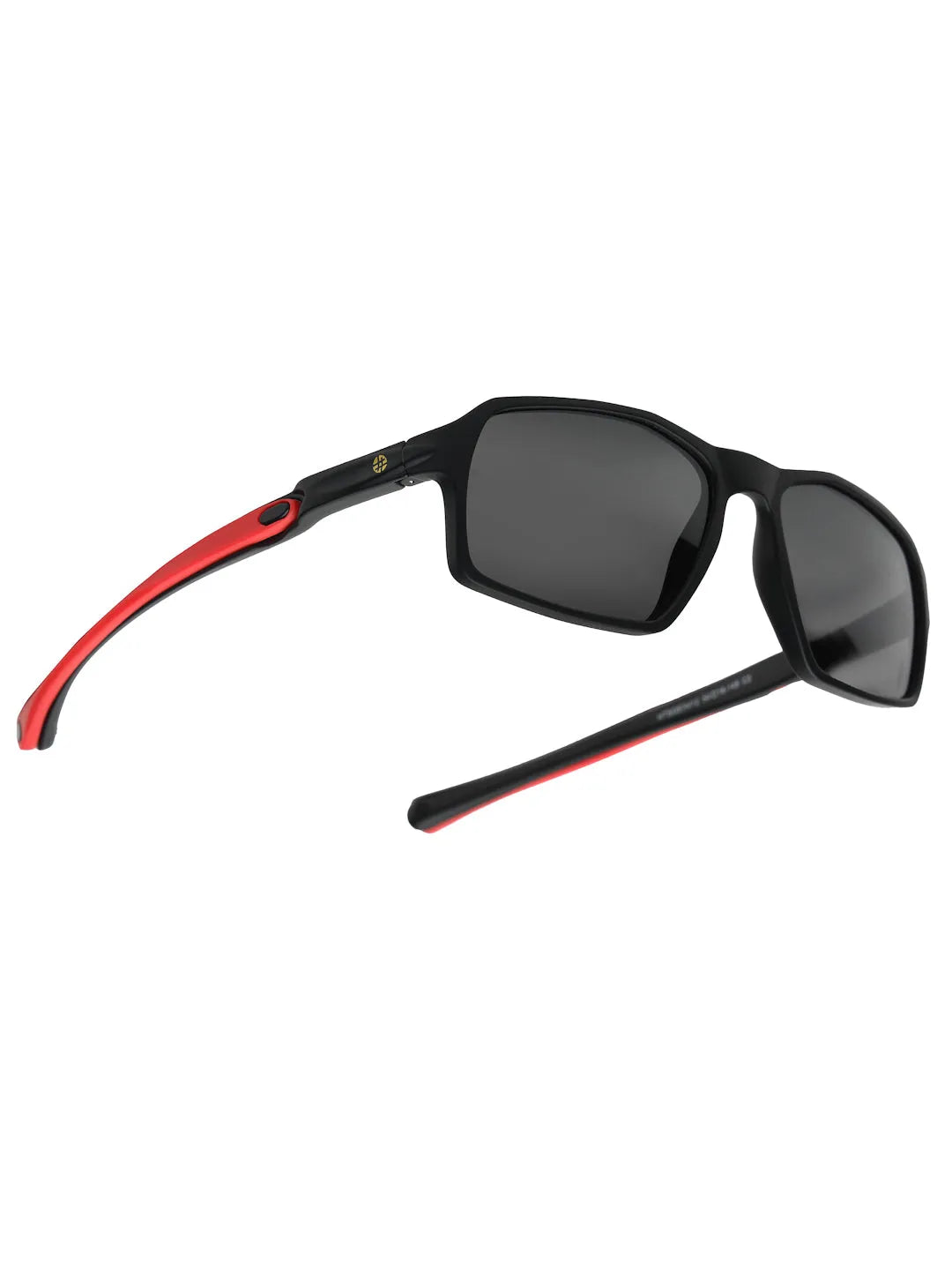 Sparks | Black Large Full Rim Rectangle Sports for Men & Women [Polarized]