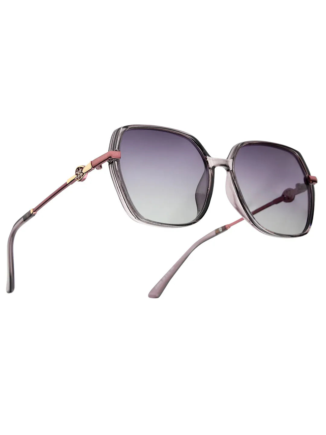 Noxara | Purple Large Full Rim Square Sunglasses for Women [Polarized]