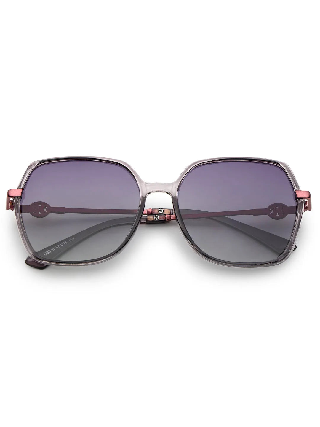 Noxara | Purple Large Full Rim Square Sunglasses for Women [Polarized]