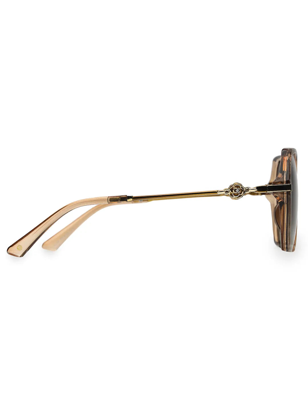 Gaelion | Gradient Brown Large Full Rim Square Sunglasses for Women [Polarized]