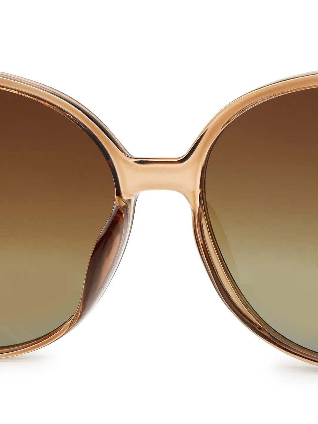 Gaelion | Gradient Brown Large Full Rim Square Sunglasses for Women [Polarized]