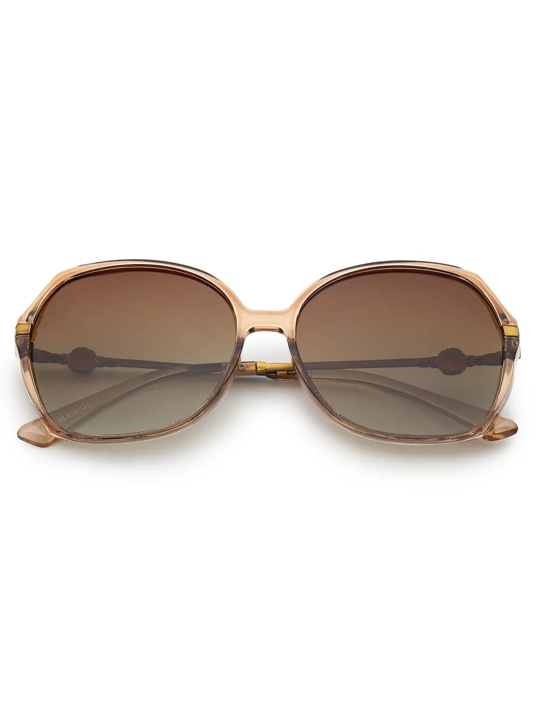 Gaelion | Gradient Brown Large Full Rim Square Sunglasses for Women [Polarized]