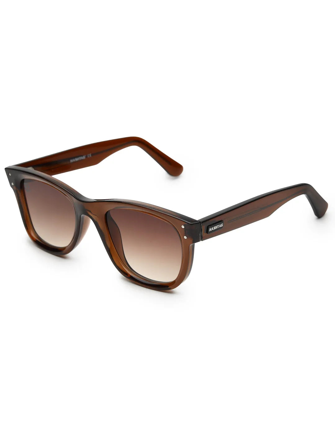 Nebulix | Brown Medium Full Rim Wayfarer Sunglasses for Men [UV-protected]