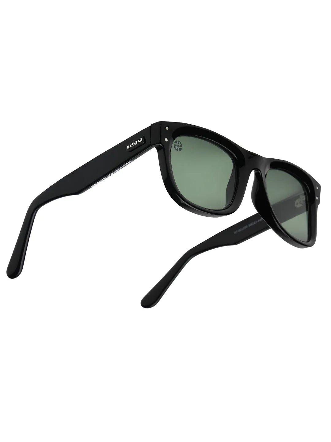Nebulix | Black Medium Full Rim Wayfarer Sunglasses for Men [UV-protected]