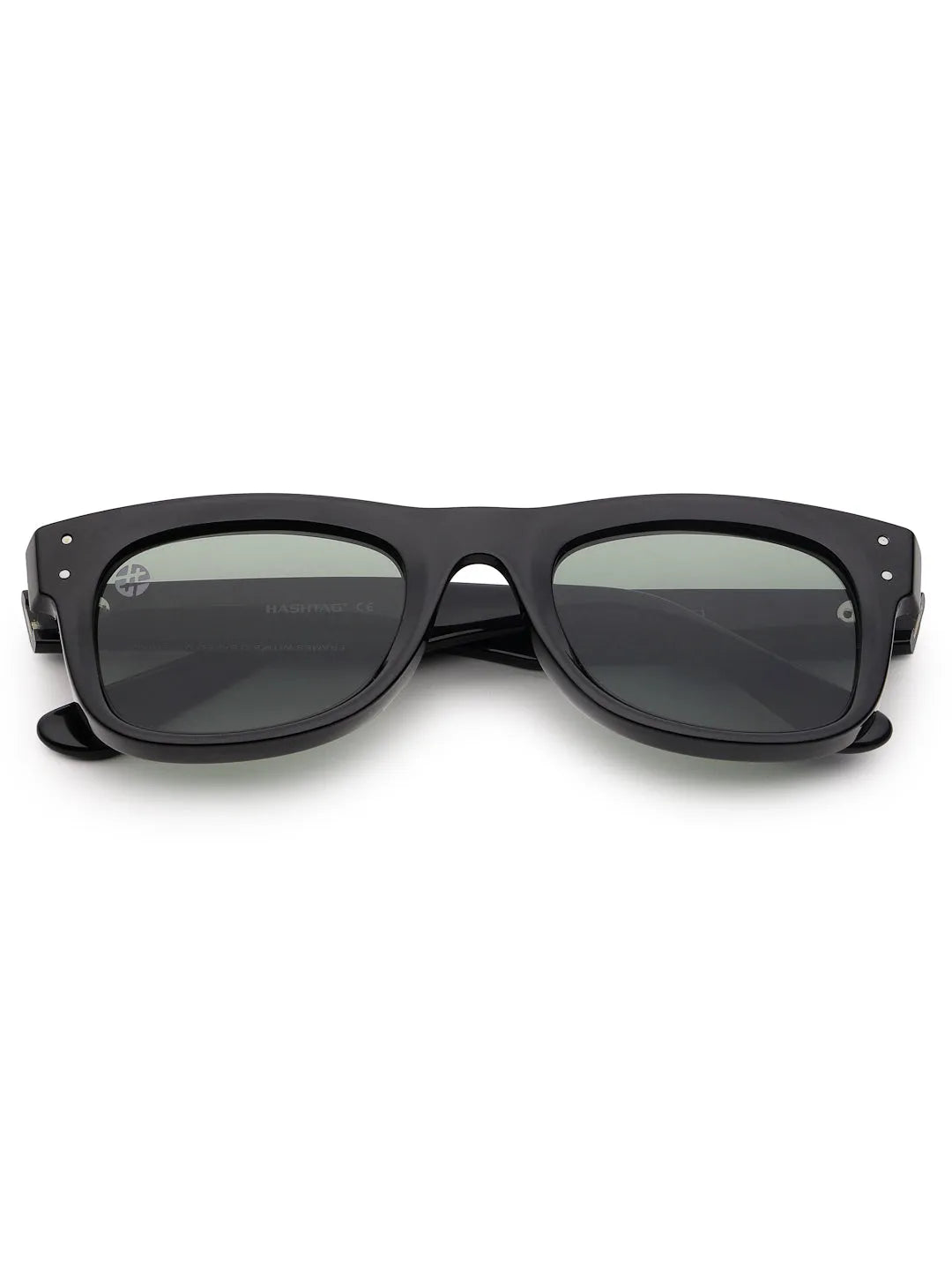 Nebulix | Black Medium Full Rim Wayfarer Sunglasses for Men [UV-protected]
