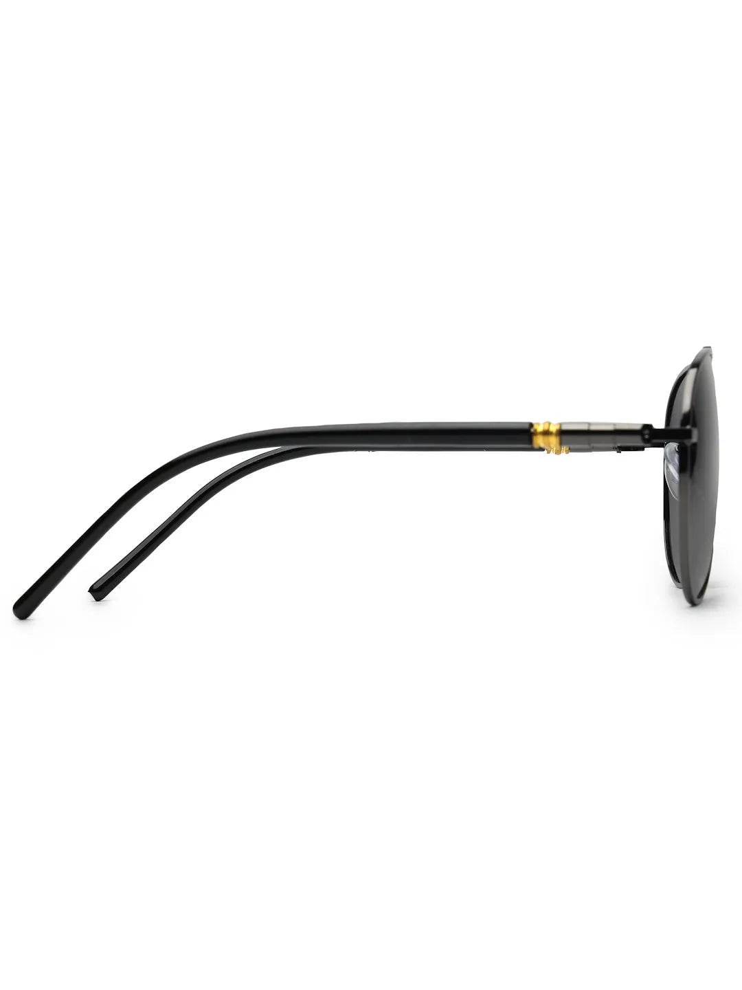 Vesper | Black Medium Full Rim Aviator Sunglasses for Men [Polarized]