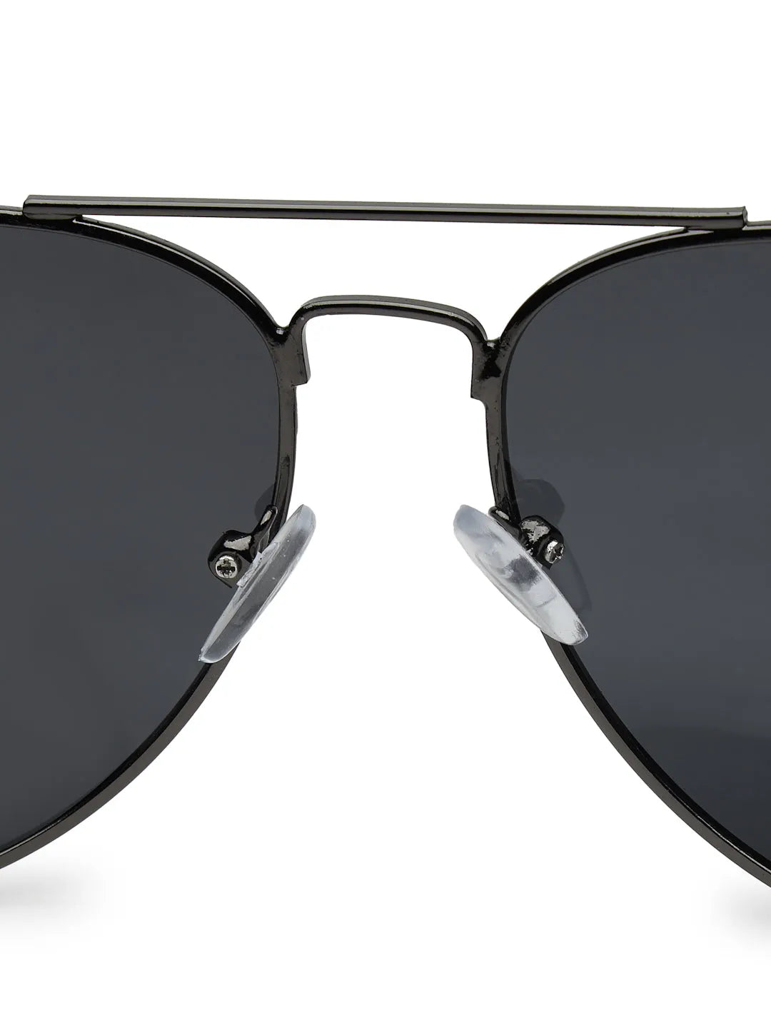 Vesper | Black Medium Full Rim Aviator Sunglasses for Men [Polarized]