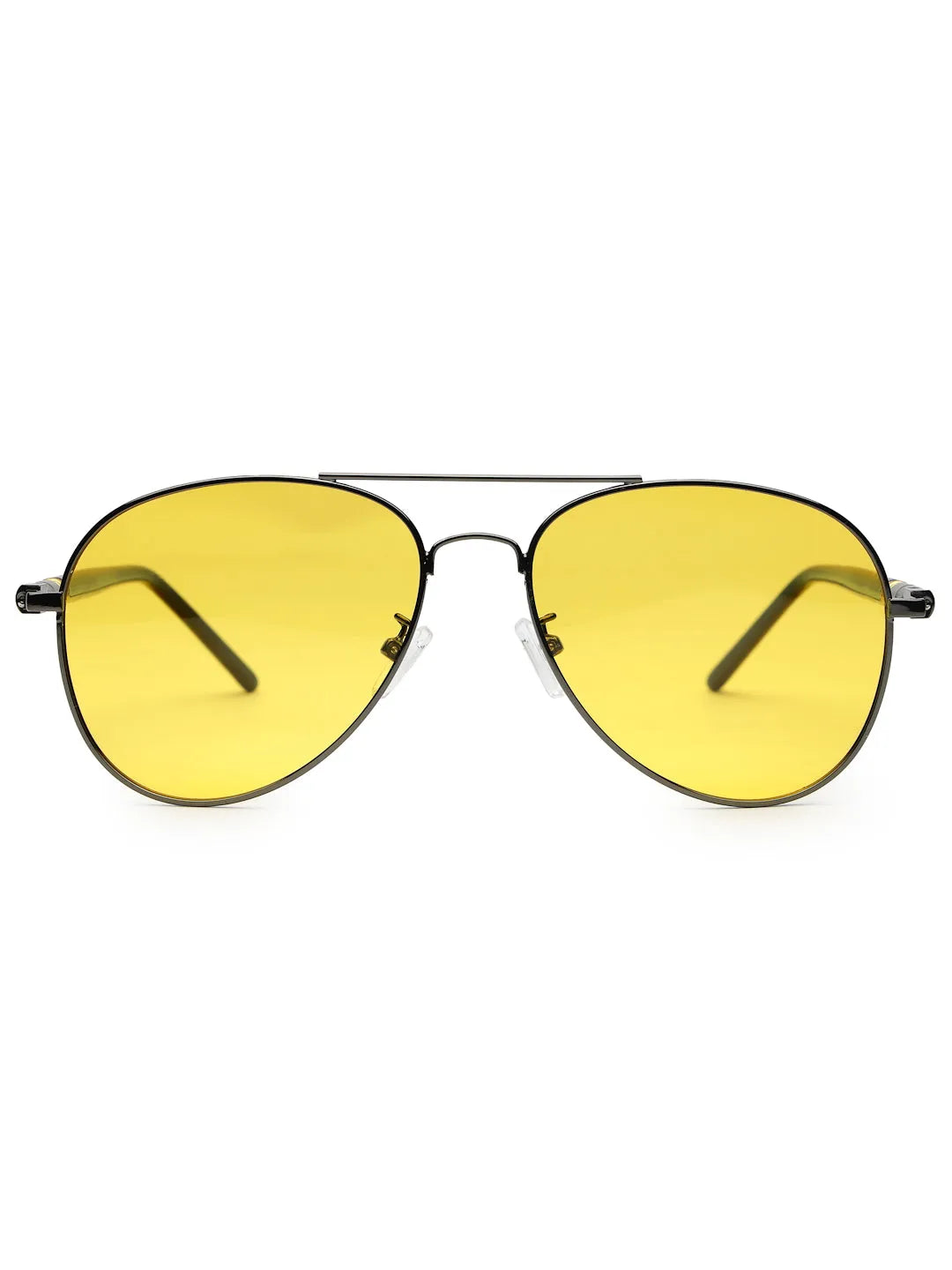 Vesper | Yellow Medium Full Rim Aviator Sunglasses for Men [Polarized]